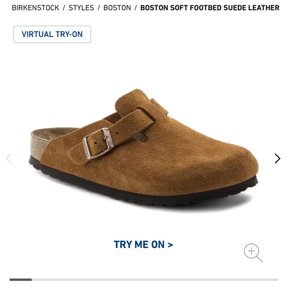 MENS Birkenstock Boston Suede Clogs in Tan Size 13/13.5